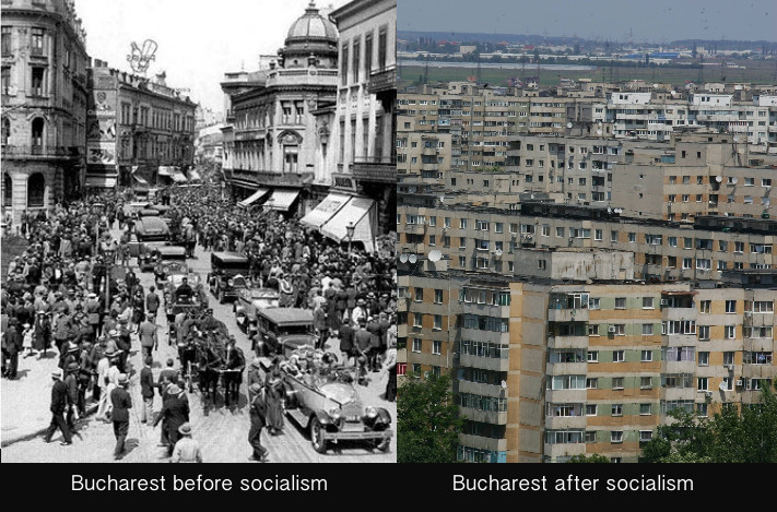 Bucharest before and after socialism