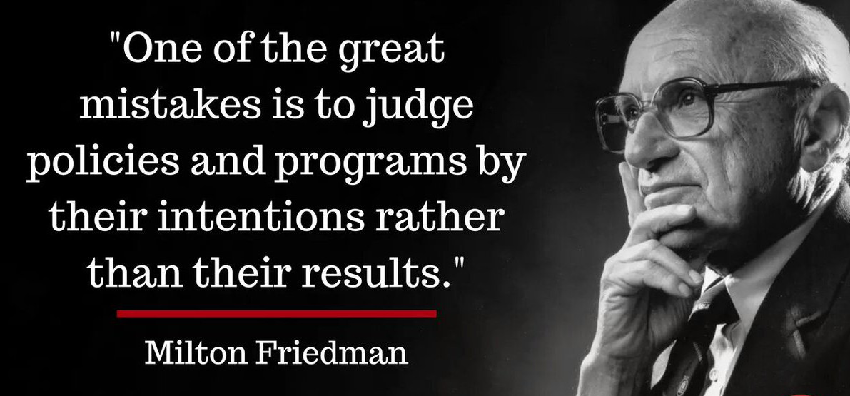 Friedman on judging policies